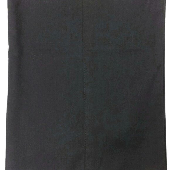 BCBGMaxAzria Black Flat Front High Waist Back Seamed Straight Leg Dress Pants - Picture 11 of 12